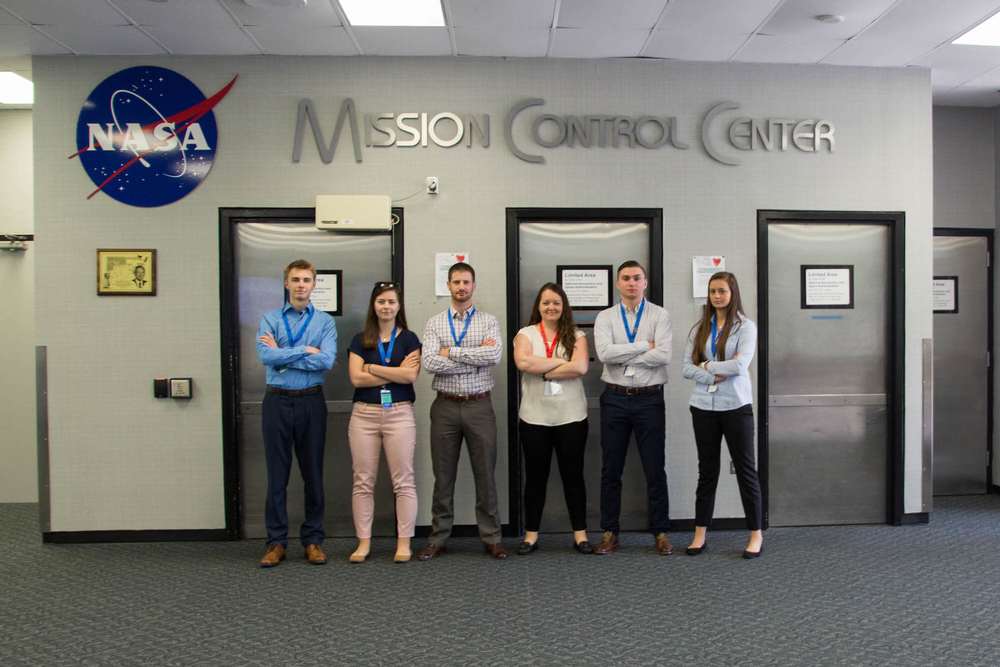 GVSU students test device at NASA